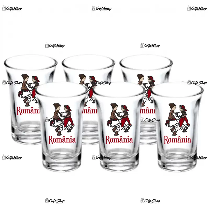 Tarani port popular romania, set 6 pahare shout, model 48bs